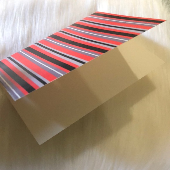 striped notecard set